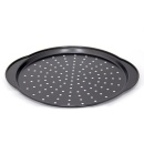 Tava perforata de pizza Wei 33 X 2.2 cm, otel carbon - Img 2