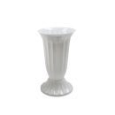 Vaza funerara 38 cm, plastic alb