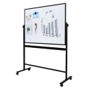 Whiteboard mobil magnetic, rama din aluminiu 90 x 120 cm Deli + set markere - Img 3