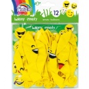 Baloane aniversare emoticoane 30 cm, set 12 buc - Img 2
