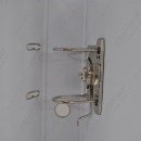 Biblioraft A4 plastifiat, margine metalica, 75 mm Optima Classic - alb - Img 4