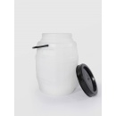 Bidon din plastic cu toarta si capac, 4L, alb - Img 2