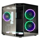Carcasa Gaming Spacer Aquarium Mini Tower, sticla securizata, USB 3.0 x 1, USB Type-C x 1