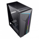 Carcasa Spacer Warrior gaming, Middle Tower, ATX, sticla securizata, banda LED RGB + BOXA SPACER bluetooth TOPPER - Img 4