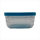 Caserola alimente, dreptughiulara din sticla si capac, Andia, 600 ml - Img 2