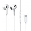 Casti audio cu microfon Baseus, Encok C17, In-ear, USB Type-C, Buton on/off, alb