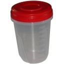 Cutie alimente Twister gradata 950 ml, rosu - Img 2