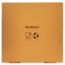 Cutie pizza D32 x 32 x 3.5 cm Kraft text - Hot Pizza - Img 3