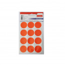 Etichete autoadezive color, D32 mm, 60 buc/set, Tanex - Orange