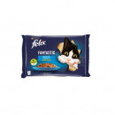 Hrana umeda pentru Pisici Felix FANTASTIC cu Somon 4 x 85 g