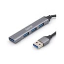 HUB extern din aluminiu SPACER USB 3.0 X 1, USB 2.0 x 3