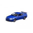 Macheta Auto Welly scara 1:24 Nissan Skyline GT-R R34 2000 albastru
