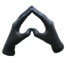 Manusi nitril nepudrate Black Serix Coal, 100 buc/cutie - negre - Img 2