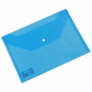 Mapa din plastic cu buton, format A4. Transparenta Deli - Img 3