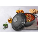 Oala din fonta cu capac Cooking by Heinner Marble Grey, 26x12 cm, 4.8 L - Img 5