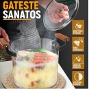 Oala sticla Borosilicata, termorezistenta, cu capac si maner lemn, 5.5L - Img 4