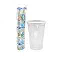Pahare plastic Transparent Standard Safir 400 ml, 50 buc/set