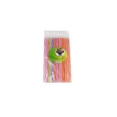 Paie plastic color flexibile ambalate individual 240 x 5 mm, 100buc/set - Img 2