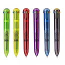 Pix cu 10 culori fluorescente, corp color, Carioca