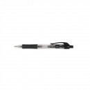 Pix cu mecanism, rubber grip, varf 1.0mm, Q-Connect - negru