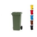 Pubela colectare selectivă 120 litri, pentru sticla, verde