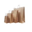 Pungi hartie natur cu maner, 24 x 11 x 27 cm, 50 buc/set - Img 2