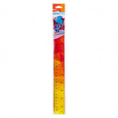 Rigla multicolora flexibila 30 cm, Deli - Img 3