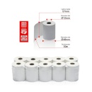 Role termice casa de marcat 57mm x 30m - 10 role/pachet