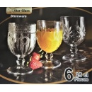 Set 6 pahare cu picior Napoli/Milano/Loza, 250 ml