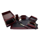 Set Birou Lux 8 piese lemn culoare cires