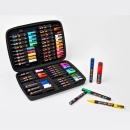Set Mapa Markere Premium Posca Uni-Ball Echipata Cu 40 culori/set