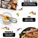 Set Ustensile Bucatarie 12 Piese Silicon Alimentar Teno termorezistente, antiaderente, suport inclus - Img 2