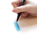 Stick index plastic transp. cu margine color 38 x 51 mm, 4 x 20 file/set, Stickn - 4 culori neon - Img 2