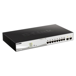 Switch D-Link DGS-1210-10MP, Gigabit, 8 porturi, PoE - Img 2