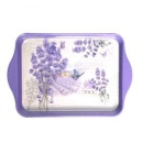 Tava metalica cu decor lavanda, 210x140x15 mm - Img 2