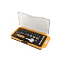 Trusa Set 38 Chei Tubulare Cr-V cu Accesorii, Tolsen