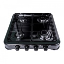 Aragaz cu 4 ochiuri, alimentare la butelie, Zilan ZLN 7079 negru - Img 3