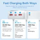 Baterie externa, VENTION, 30000mAh, 22.5W PD Fast Charge, 2 x USB/1 x USB Type-C, Digital display, Alb - Img 8