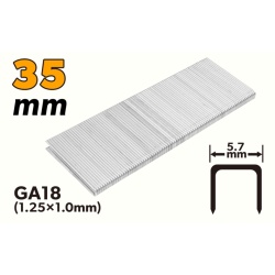 Capse pentru capsator pneumatic 35 mm, 1.25 x 1.0 mm, 5000 buc Tolsen