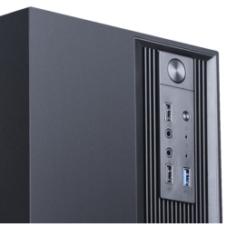 Carcasa gaming Serioux Classic01, fara sursa, tip middle tower, USB2.0x+HD Audio,USB3.0, porturi rezervate pentru ventilator: fata 2x120mm ventilatoareARGB (incluse), spate:1x120mm ventilator negru, controler 4 porturi,drive bays: HDD de 3.5'' x1, SSd - Img 3