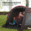 Cort de camping pentru 2-4 persoane, Impermeabil cu uși duble 360x250x130 cm - Img 7
