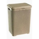 Cos de rufe plastic rattan 45L diverse culori