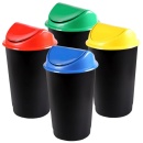 Cos gunoi cu capac batant 60 litri, colectare selectiva