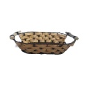 Cos plastic, decorativ, model ratan, 340 x 220 x 70mm