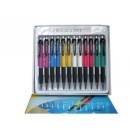 Creion mecanic 0.5mm, retractabil, grip, accesorii metalice Aihao 911 - Img 2