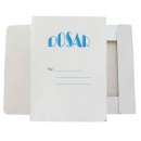 Dosar carton alb duplex 230g, plic gold