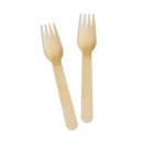 Furculite de lemn biodegradabile, 16 cm, 100 buc/set