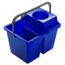 Galeata cu storcator si doua compartimente, 2 x 7 litri verde - Img 3