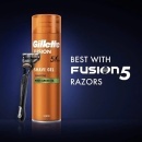 Gel de ras Gillette Fusion Ultra Sensitive almond oil, 200 ml - Img 2
