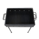 Gratar metalic pe carbuni, cu picioare detasabile, tabla 2mm, dimensiune 50 x 35cm - Img 2